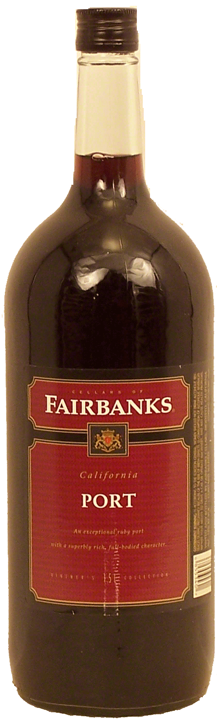 Fairbanks  ruby port wine of California, 18% alc. by vol. Full-Size Picture